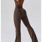 Cutout Wide Strap Bootcut Active Jumpsuit