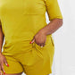 Zenana In The Moment Full Size Lounge Set in Olive Mustard