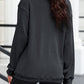 LOVE Round Neck Dropped Shoulder Sweatshirt