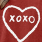 Heart Letter Graphic Round Neck Sweatshirt