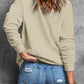 Letter Graphic Sequin Round Neck Sweatshirt