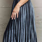 Ninexis Accordion Pleated Flowy Midi Skirt