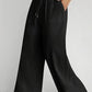 Drawstring Wide Leg Pants